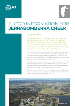 ACT Flood Information for Jerrabomberra Creek