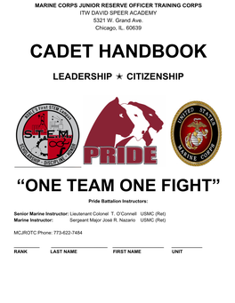 Cadet Handbook