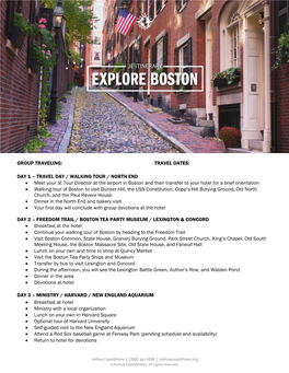 Explore Boston