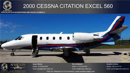 2000 Cessna Citation Excel 560