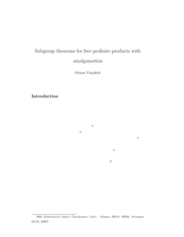 Subgroup Theorems for Free Profinite Products with Amalgamation