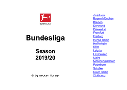 Bundesliga - Season 2019/20