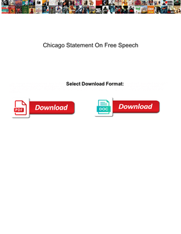 Chicago Statement on Free Speech