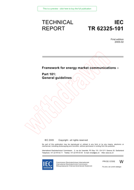 Technical Report Iec Tr 62325-101