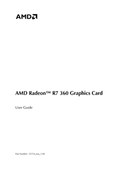 AMD Radeon™ R7 360 Graphics Card