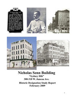 Historic Designation Study Report February 2009