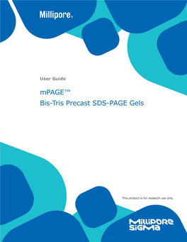 Mpage™ Bis-Tris Precast SDS-PAGE Gels