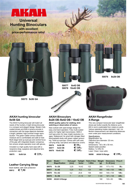 Universal Hunting Binoculars with Excellent Price-Performance­ Ratio!