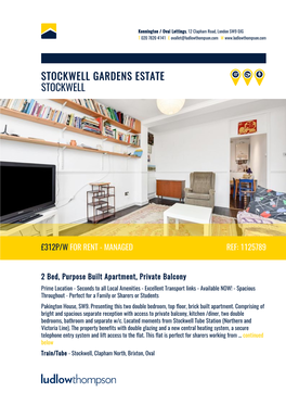 Stockwell Gardens Estate Stockwell