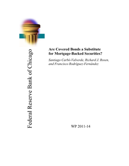 Are Covered Bonds a Substitute for Mortgage-Backed Securities?;