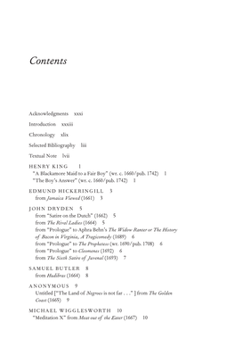 Table of Contents