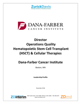 Cellular Therapies Dana-Farber Cancer Institute