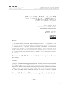 Visiones De La Ciencia Y La Religión En La Casa Infernal Y La Leyenda De La Mansión Del Infierno