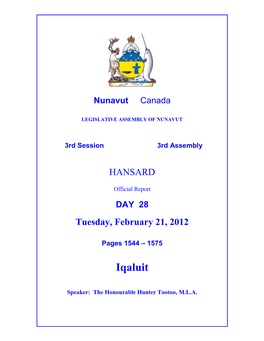 Nunavut Hansard 1544