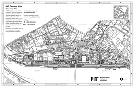MIT Campus Map Welcome to MIT