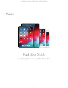 Ipad USER GUIDE