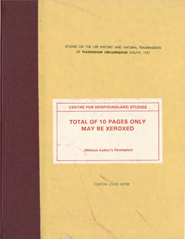 Total of 10 Pages Only May Be Xeroxed