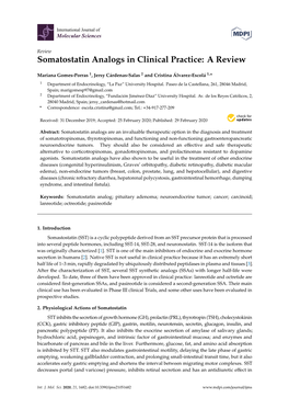 Somatostatin Analogs in Clinical Practice: a Review