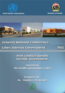 Post Conflict Health Facility Assessment/Libya 2012 Table Of