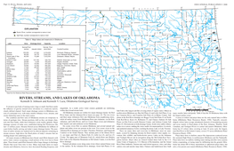 RIVERS, STREAMS, and LAKES of OKLAHOMA Kenneth S