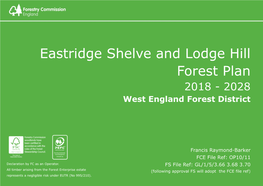 Eastridge Shelve and Lodge Hill Forest Plan 2018 - 2028