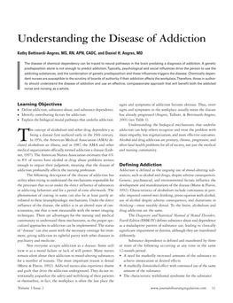 Understanding the Disease of Addiction