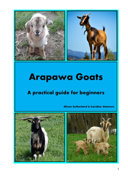 Arapawa Goats: a Practical Guide for Beginners by A