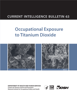 Occupational Exposure to Titanium Dioxide