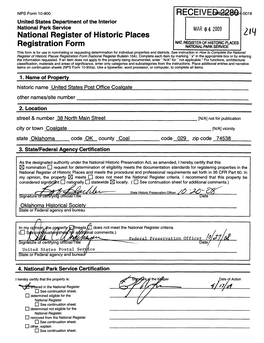 National Register of Historic Places Registration Form (National Register Bulletin 16A)