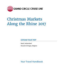 Christmas Markets Along the Rhine 2017
