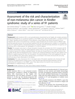 Study of a Series of 91 Patients Sara Guerrero-Aspizua1,2,3,4, Claudio J