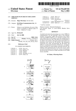 (12) United States Patent (10) Patent No.: US 6,731,649 B1 Silverman (45) Date of Patent: May 4, 2004