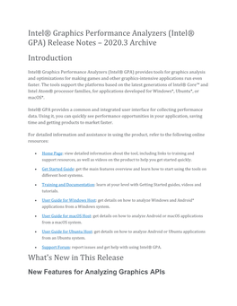 Release Notes – 2020.3 Archive Introduction