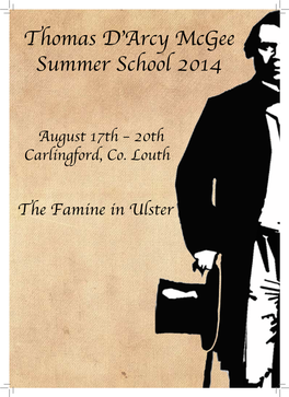 Thomas D'arcy Mcgee Summer School 2014