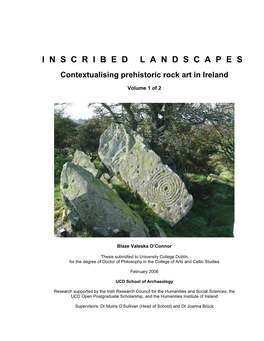 INSCRIBEDLANDSCAPES Contextualising Prehistoric