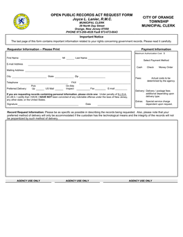 Clerk OPRA-Request-Application.Pdf