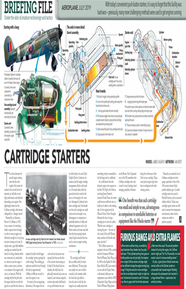 CARTRIDGE STARTERS WORDS: JAMES KIGHTLY ARTWORK: IAN BOTT He Critical Elements for Six Shells Ready to Be Used