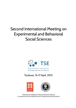 Second International Meeting on Experimental and Behavioral Social Sciences