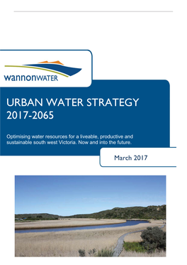 Urban Water Strategy 2017-2065