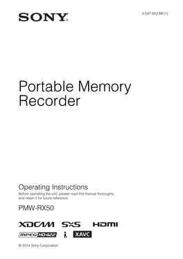 Portable Memory Recorder