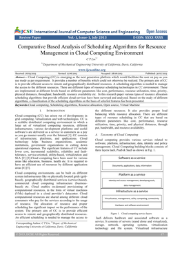 Comparative Based Analysis of Scheduling Algorithms for Resource Management in Cloud Computing Environment