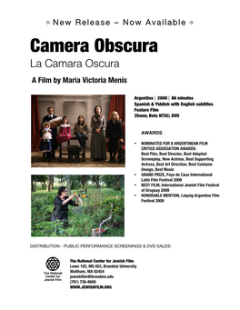 Camera Obscura Press