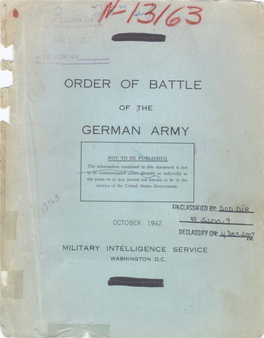 Usarmy Order of Battle GER Army Oct. 1942.Pdf