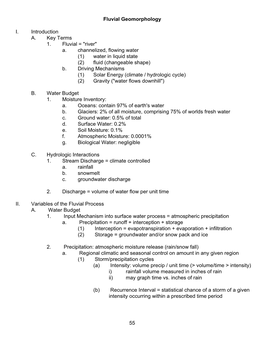 Fluvial Geomorphology