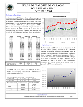 Boletin Mensual Octubre 2004