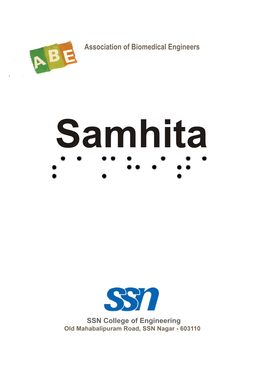 Samhita: the Official Magazine of Srishti 2K12