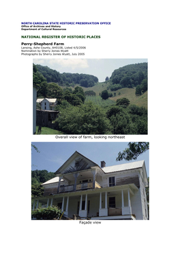 Perry – Shepherd Farm, Ashe County