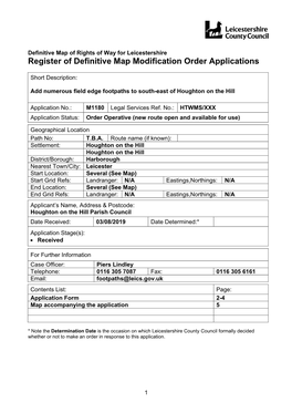 Footpaths to South-East of Houghton on the Hill PDF, 456 Kbopens New Window