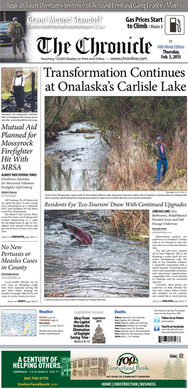 Transformation Continues at Onalaska's Carlisle Lake