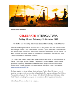 Interkultura October 2019 Newsletter